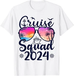 Cruise Squad 2024 Summer Vacation Matching Family Cruise Gift Unisex T-Shirt - Picture 1 of 4
