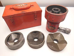 Four Point knock out punch set with ram 3" 3.5" 4" - Picture 1 of 5