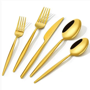 Silverware Set, 60-Piece Flatware Set Cutlery Set Premium 18/10 Stainless Ste... - Picture 1 of 9