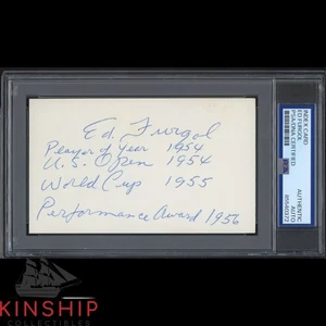 Ed Furgol signed 3x5 Index Card PSA DNA Slab Inscribed US Open Golf Auto C5221 - Picture 1 of 1