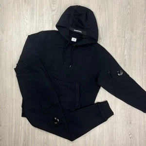 CP Company Raised Fleece Tracksuit - Black - Picture 1 of 3