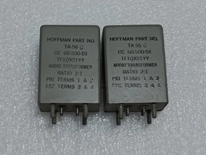 Brand New NOS Pair of Hoffman TF1QX21YY 2:1 Ratio Audio Transformers Line Input - Picture 1 of 7