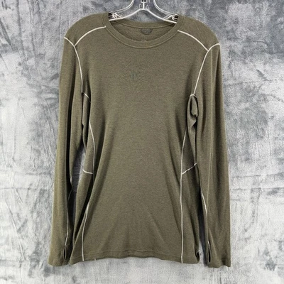 Kuhl Akkomplice Crew Neck Base Layer Shirt Long Sleeve Green Mens Medium - Image 1 of 4