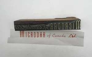 Blocco Stampa Lettera Ad Microdor Of Canada Fornitura Animali Vintage - Foto 1 di 8