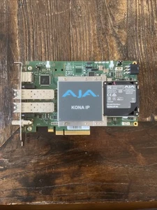 AJA KONA IP Audio/Video I/O Card, 8-Lane PCIe 2.0, Reference/LTC Input - Picture 1 of 3