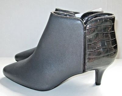 Nuevo con etiquetas Botines East 5th Mujer Tacones con Cremallera 2.5" Gris Botas Talla 8W Nuevos Foto 1 de 4