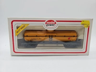 HO Scale Train #8104 Model Power Yellow Hudson's Bay Oil and Gas Heavy Weight - Image 1 of 4