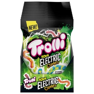 Electric Crawlers, Sour Gummy Candy, 4.25 Ounce Bags (Pack of 12) - Picture 1 of 6