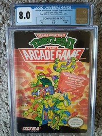 Teenage Mutant Ninja Turtles II: The Arcade Game NES CGC graded 8.0 in box