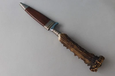 Jagdmesser Carl Wittgens Geweih-Griff - Bild 1 von 4