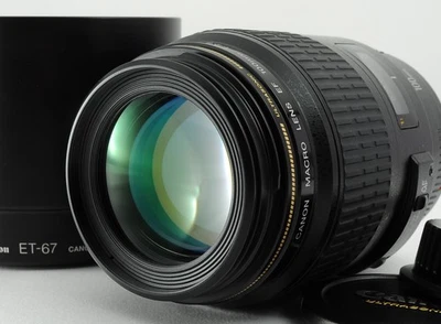 [MINT] Canon EF 100mm f/2.8 USM Macro Lens w/Caps From JAPAN 1598 - Image 1 of 4