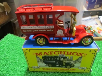 MATCHBOX MODELS OF YESTERYEAR 1910 RENAULT AG BUS 18th MICA YORK   YET-04 MIB - Image 1 of 4