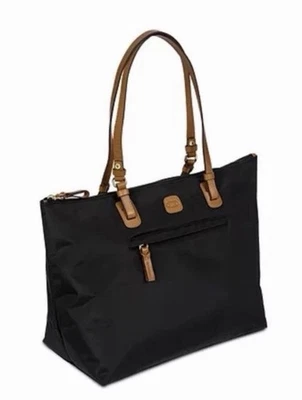 Bolso de mano Bric's Milano negro de nailon y cuero bolso de viaje conjunto de mano Foto 1 de 4