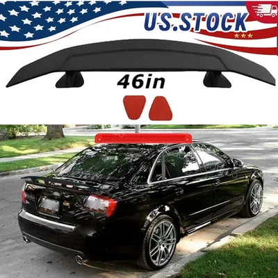 Matte Black 46" GT Style Rear Trunk Spoiler Wing Tail Lip For Audi A4 8E B6 A5 Foto 1 de 4