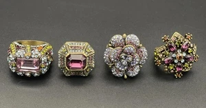 4 Heidi Daus Bronze Statement Cocktail Ringe Größe 7,75 - Bild 1 von 16