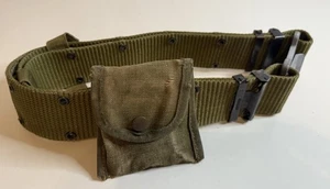 US Military Individual Equipment Pistol Web Belt LC-2 OD Green 30”+ Waist - Picture 1 of 7
