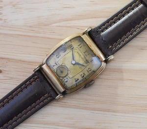 Vintage HAMILTON Judson Art Deco 14k Gold Filled Uhr WIE REPARIERT - Bild 1 von 3
