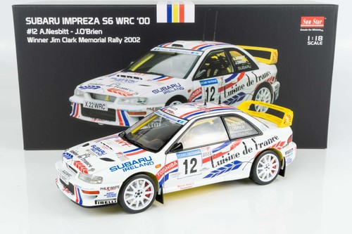 Sun Star 1/18 Diecast 5752 - Subaru Imprezza S6 WRC '00 #12 1st JC
