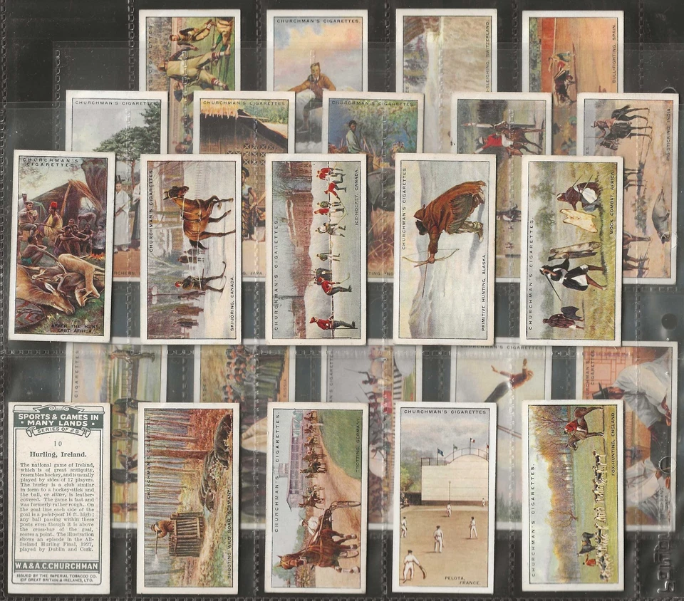 CHURCHMAN-PART SET- SPORTS & GAMES IN MANY LANDS (24 CARDS) MISSING #25 - Image 1 of 1