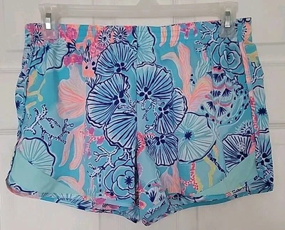 Pantalones Cortos Incorporados Nuevo Sin Etiquetas Talla M Lilly Pulitzer Luxletic Ocean Trail con Bolsillos Foto 1 de 4