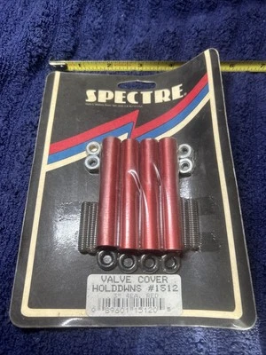Spectre Valve Cover Hold Downs 1/4-20, 3” Length, #1512 Red Matches Moroso - Image 1 of 3