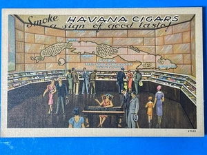 1939 NEW YORK WELTAUSSTELLUNG Werbepostkarte "Rauch HAVANNA ZIGARREN" / unbenutzt - Bild 1 von 12