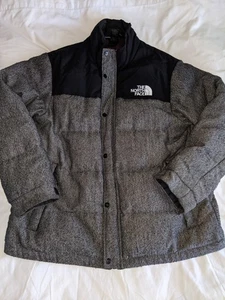Chaqueta The North Face Nuptse 550 Plumón de Ganso Tweed Gris Negro Talla XL  - Imagen 1 de 24