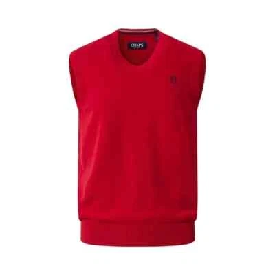 CHAPS RALPH LAUREN RED V-NECK SLEEVELESS SWEATER VEST SZ: 2XB 2XL 2X XXL  NWT - Image 1 of 4