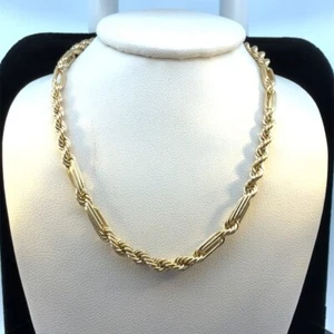 20 Zoll 14K Gelbgold 4,1 mm Milano Seil Kette 9,4 Gramm (WCP032219) - Bild 1 von 5