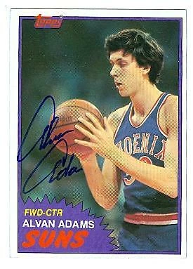 Alvan Adams autographed basketball card (Phoenix Suns) 1981 Topps #79 - Image 1 of 1