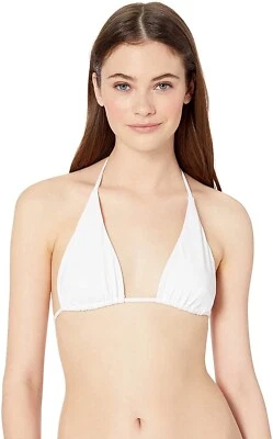 Volcom Women's 181440 Junior's Triangle Bikini Top Swimwear White Size L - Image 1 of 2