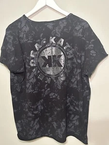 Gymshark Women’s Kendra Kathryn Black Boxy Gym Yoga Training Top Tee Size XL - Picture 1 of 5