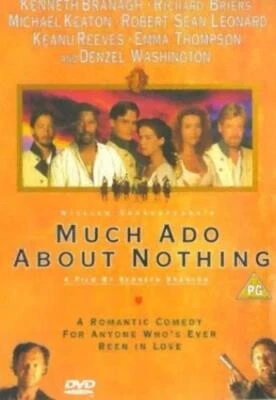 Much Ado About Nothing DVD (1999) Kenneth Branagh cert PG FREE Shipping, Save £s - Image 1 of 2