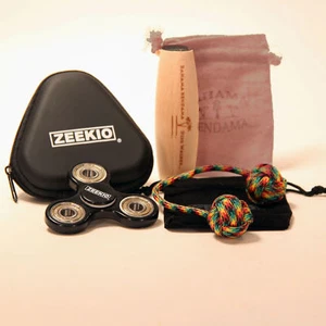 Ultimate Fidget Gift Pack-Ceramic Bearing Spinner-MonkeyKnot Begleri- DeskWalker - Picture 1 of 1
