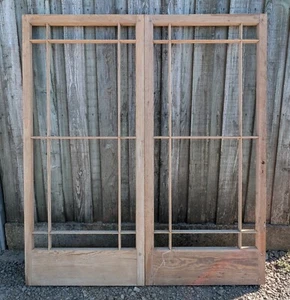 A PAIR OF VICTORIAN RECLAIMED INTERNAL CARDIFF DOORS W 1666mm H 1863mm DP0534 - Picture 1 of 24