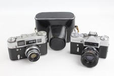 2 x Film Cameras ZENIT E & FED 4 WORKING