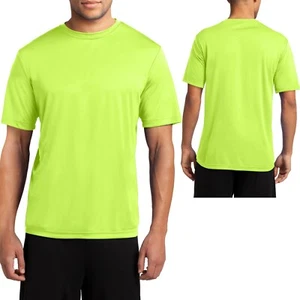 Mens Moisture Wicking T-Shirt Dri Fit Workout Gym Exercise Tee XS-XL 2XL 3XL 4XL - Picture 1 of 19