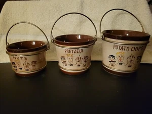 Vintage Barbershop Quartet Sweet Adaline Handled Snack Bowl Set - Picture 1 of 8