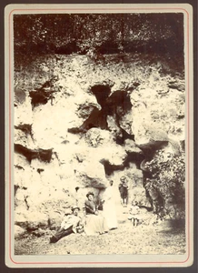 Fontainebleau ?, rochers, Vintage citrate print 1908 - 17 x 12 cm - Picture 1 of 1