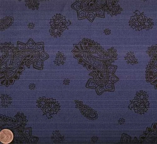 King of the Ranch Bandana Paisley Azul Moda Tela Occidental Foto 1 de 1