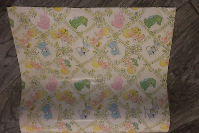 Vintage DBGBI Hallmark Store Gift Wrap Wrapping Paper for Baby Showers - Image 1 of 4