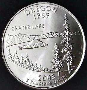 2005-D 25C State Quarter Oregon BU CN CLAD 22ow0918 - Picture 1 of 2