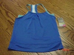 NWT Girls Danskin Now Tank Top Blue - Picture 1 of 2