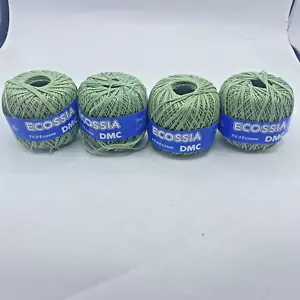 Ecossia DMC Thread Embroidery 100% Cotton Made In France Mint Green Lot Of 4 - Picture 1 of 8
