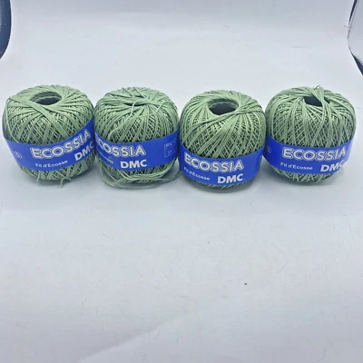 Ecossia DMC Thread Embroidery 100% Cotton Made In France Mint Green Lot Of 4 - Image 1 of 4