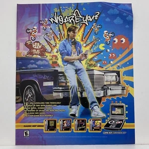 2004 GBA Game Boy Advance SP PRINT AD NES Classic Console Poster Zelda Mario Art - Picture 1 of 2