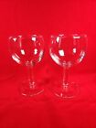 Stunning Vintage Pair Of Balloon Gin Or Red Wine Glasses 5" Tall Retro VGC