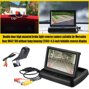 Rückfahrkamera + LCD 4.3" Monitor für Mercedes Benz Vito W447 109 111 Zwei Türen - Picture 1 of 23