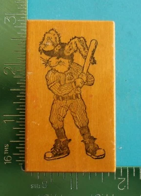 PSX Designs BUNNY BASEBALL PLAYER Rubber Stamp - Image 1 of 2