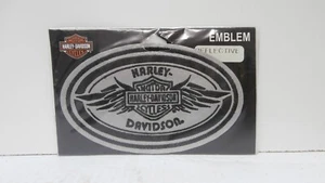 Harley Davidson Motor Cycles Patch 5 3/4” X 3 1/2” Sew-On Reflective, New - Picture 1 of 3